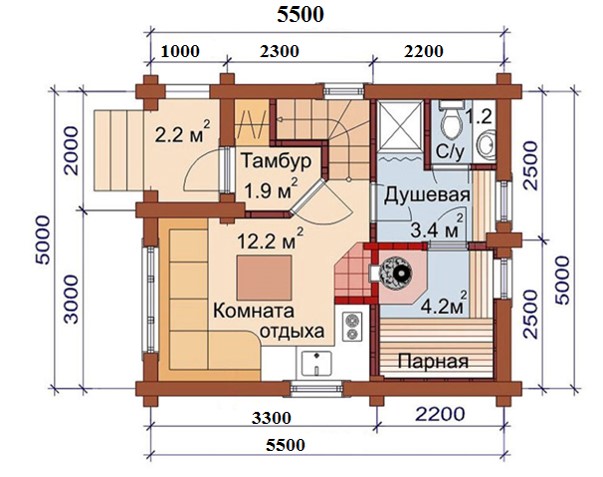 Проект срубового дома