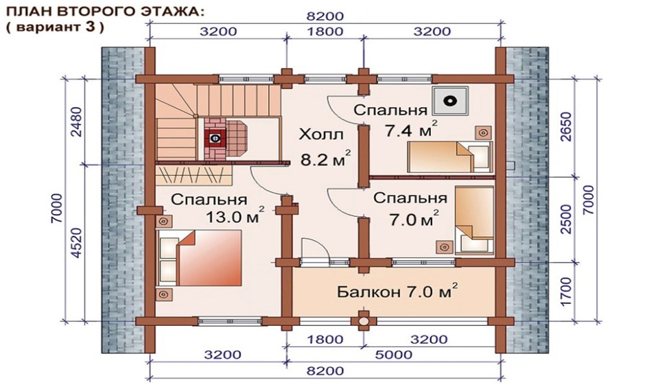 Проект срубового дома